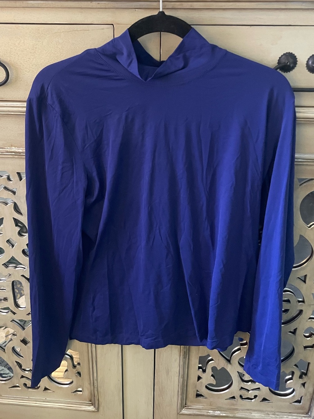 St John Women’s Long Sleeve Hooded Top in Royal Blue